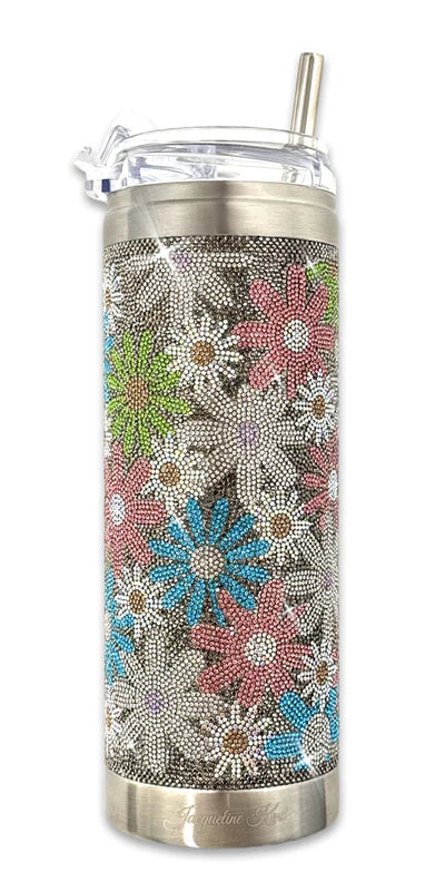 Jacqueline Kent Flower Power Hematite Tumbler