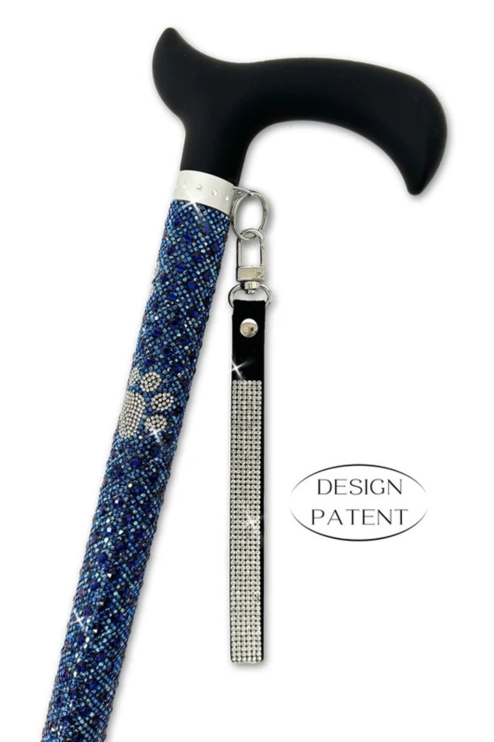 Jacqueline Kent Fancy Walking Cane - Rhinestone Encrusted