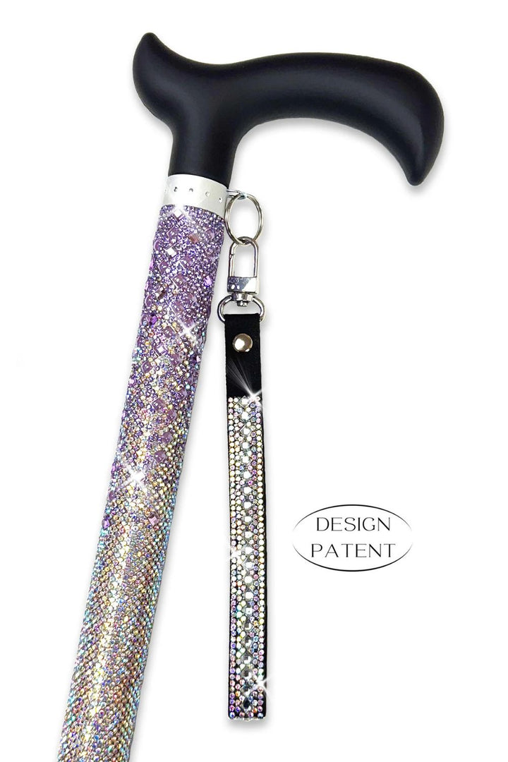Jacqueline Kent Fancy Walking Cane - Rhinestone Encrusted