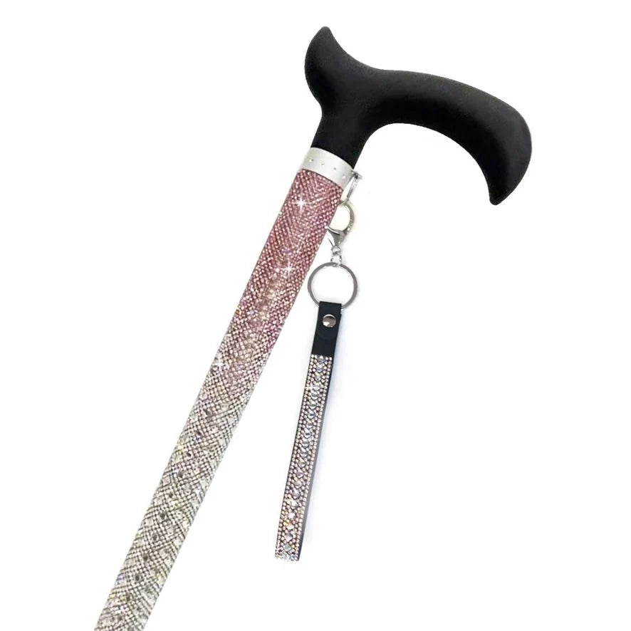 Jacqueline Kent Fancy Walking Cane - Rhinestone Encrusted