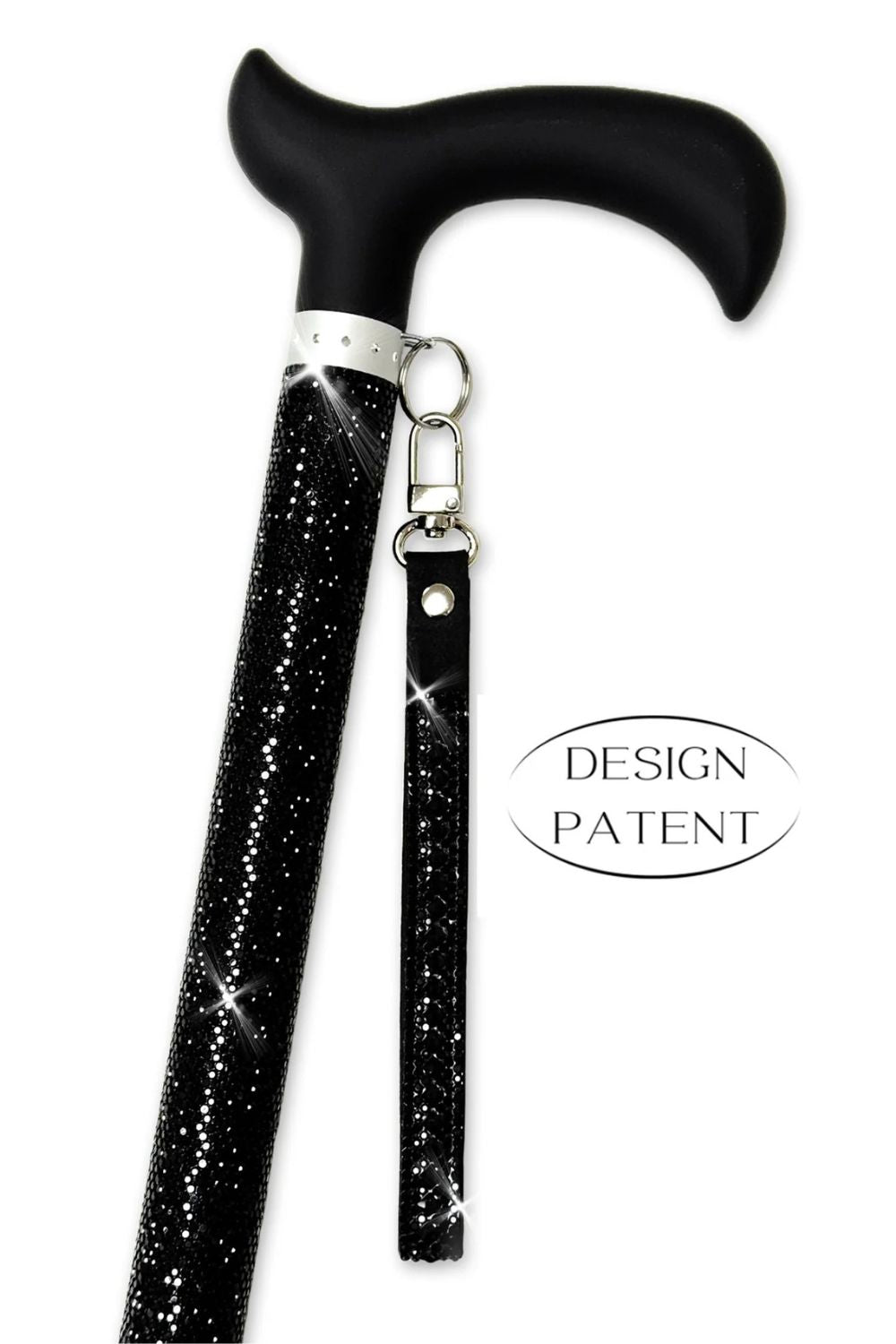 Jacqueline Kent Fancy Walking Cane - Rhinestone Encrusted