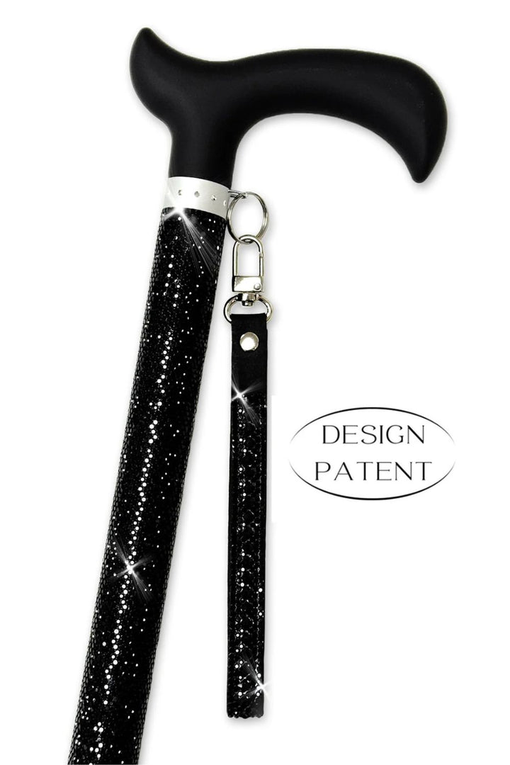 Jacqueline Kent Fancy Walking Cane - Rhinestone Encrusted