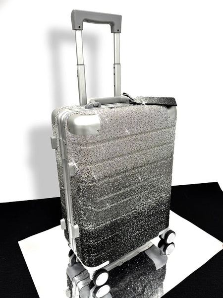 Jacqueline Kent Rhinestone Encrusted Carry On Luggage – Crafted Decor