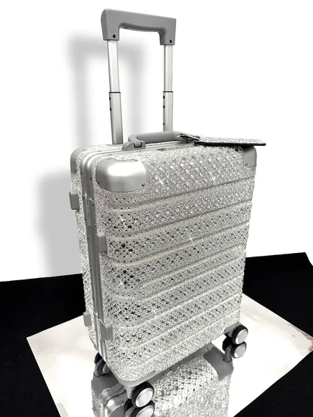 Jacqueline Kent Rhinestone Encrusted Carry On Luggage – Crafted Decor
