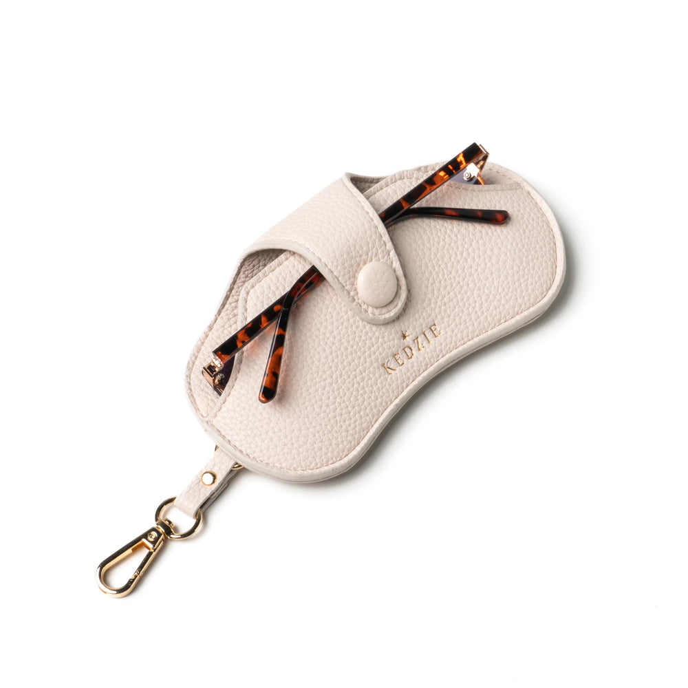 Kedzie Eclipse Eyeglass Case Bone