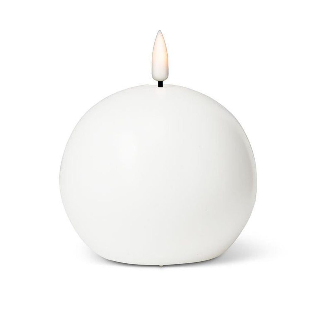 LED White Ball Candle