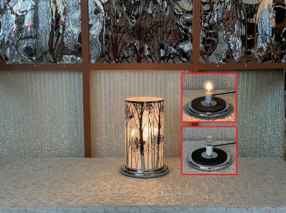 LED Touch Sensor Lamp - Silver Tree Image 2