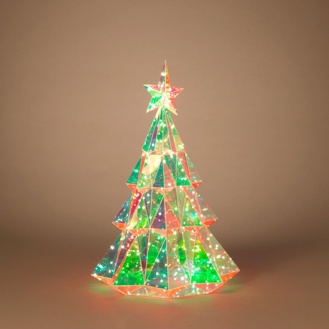 Lighted-Multicoloured-Holographic-Tree