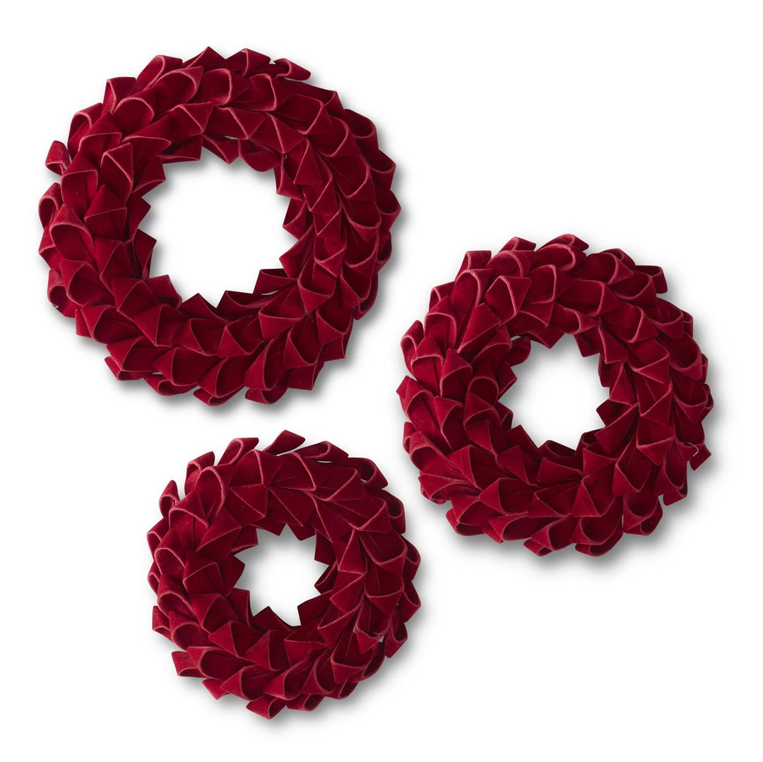 Luxurious Red Velvet Wreaths