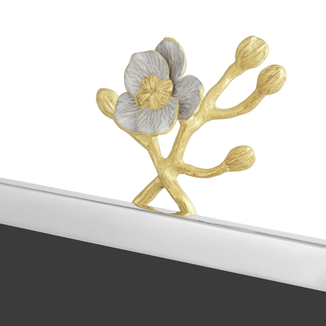 Michael Aram Orchid Easel Picture Frame - White Enamel
