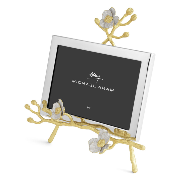 Michael Aram Orchid Easel Picture Frame - White Enamel