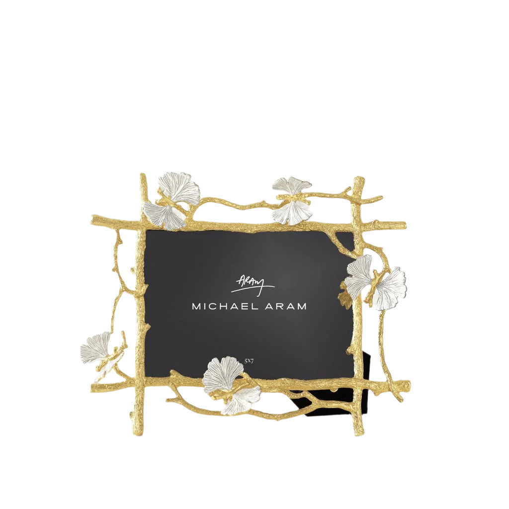 Michael Aram hand crafted Butterfly Ginkgo Gold picture Frame