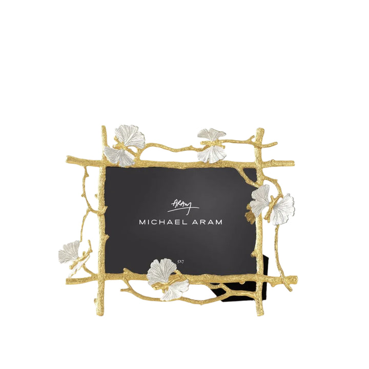Michael Aram hand crafted Butterfly Ginkgo Gold picture Frame
