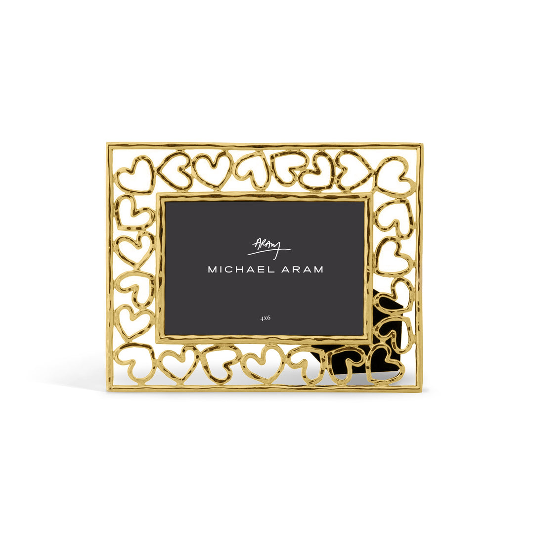 Michael Aram Heart Frame Collection Gold 4 x 6