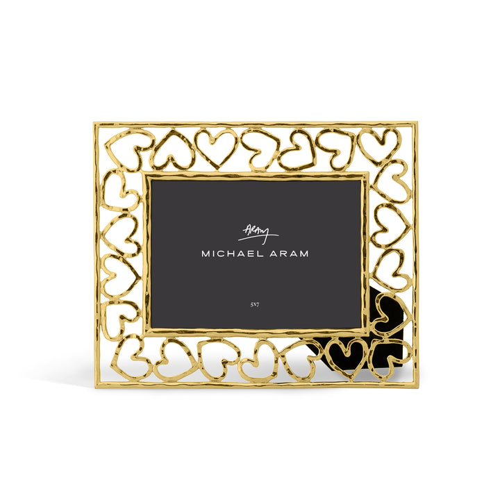 Michael Aram Heart Frame Collection Gold 5X7