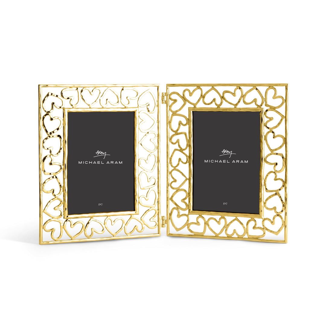 Michael Aram Heart Frame Collection Gold 5x7