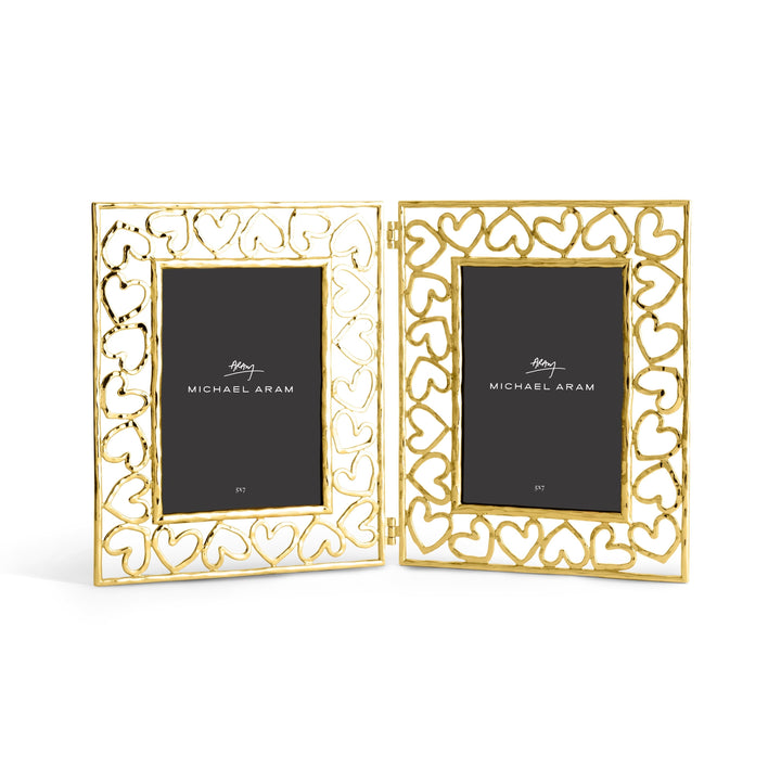 Michael Aram Heart Frame Collection Gold 5x7