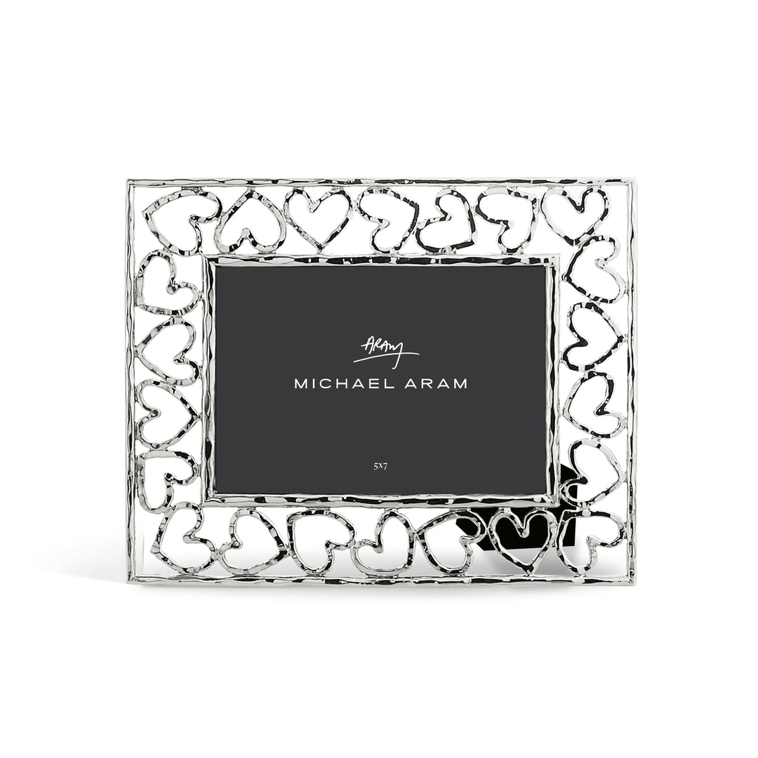 Michael Aram Heart Frame Collection Silver 5x7