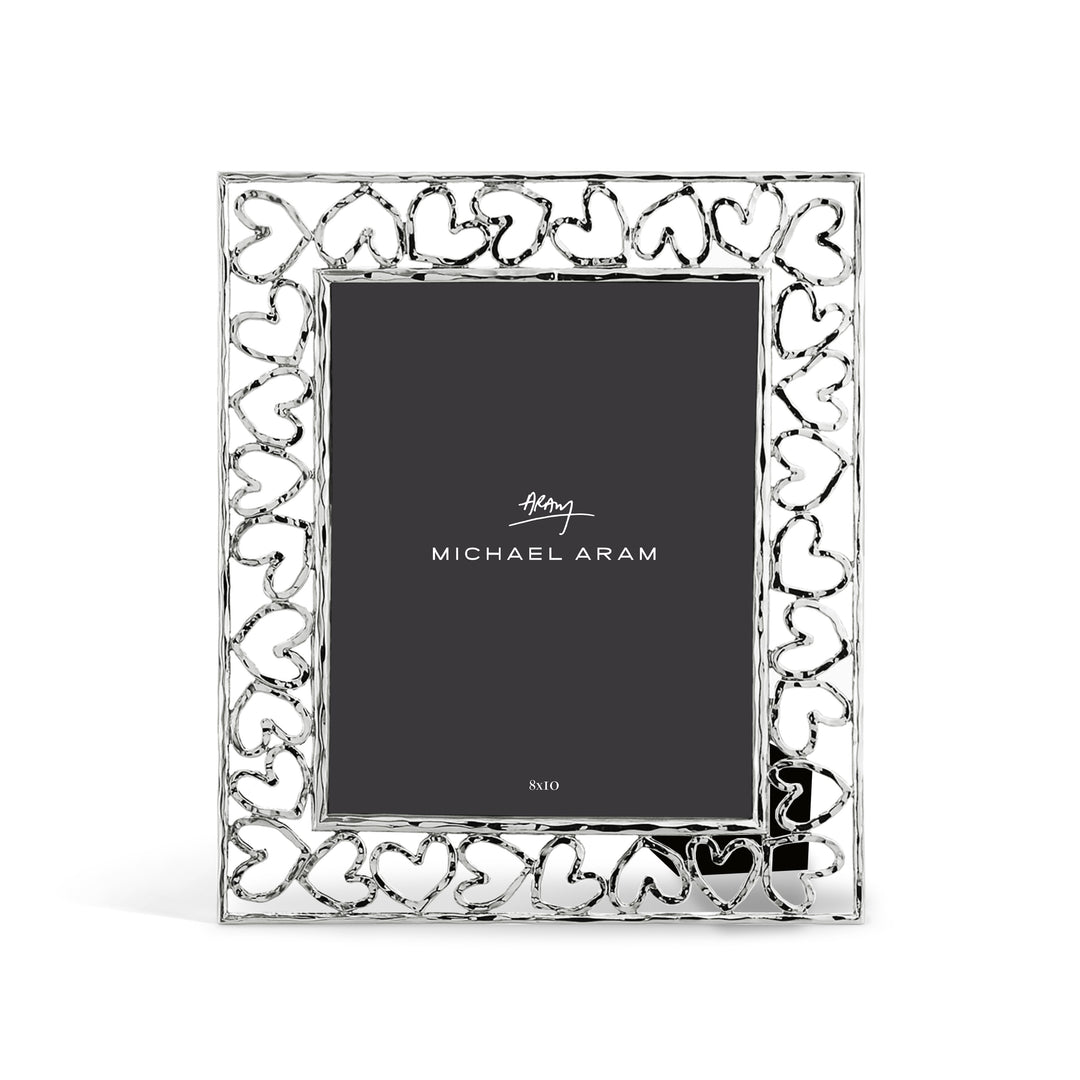 Michael Aram Heart Frame Collection Silver 8x10