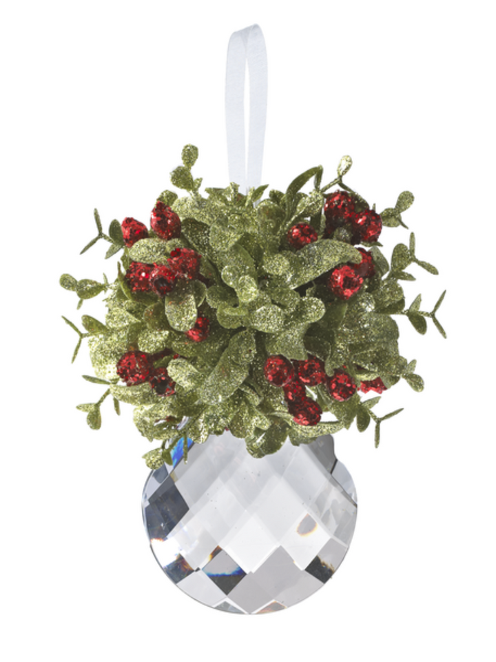 Mistletoe Krystal Ornament-Facet