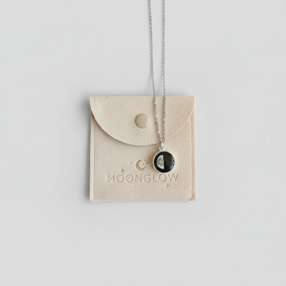Moon Glow Pendant necklace featuring Waning Gibbous moon phase 