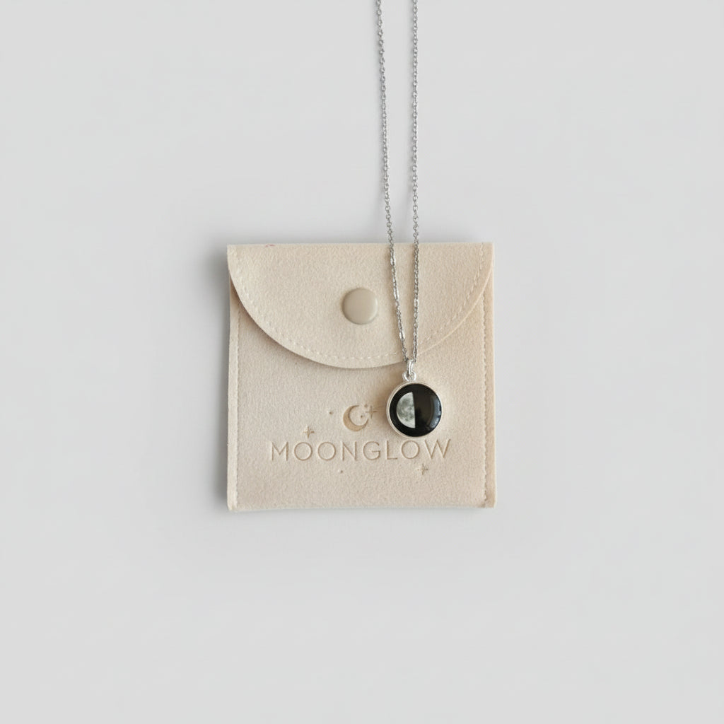 Moon Glow Pendant necklace featuring Waning Gibbous moon phase 