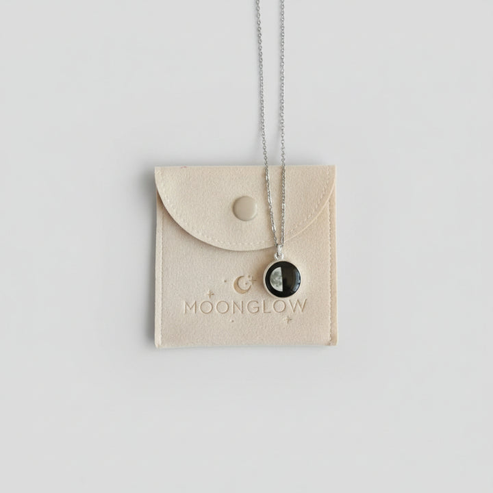 Moon Glow Pendant necklace featuring Waning Gibbous moon phase 