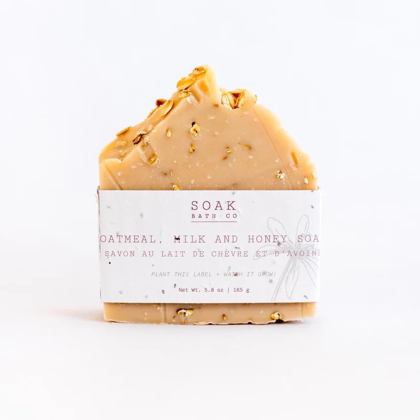 Oatmeal Milk Honey Soap Bar by SOAK Bath Co