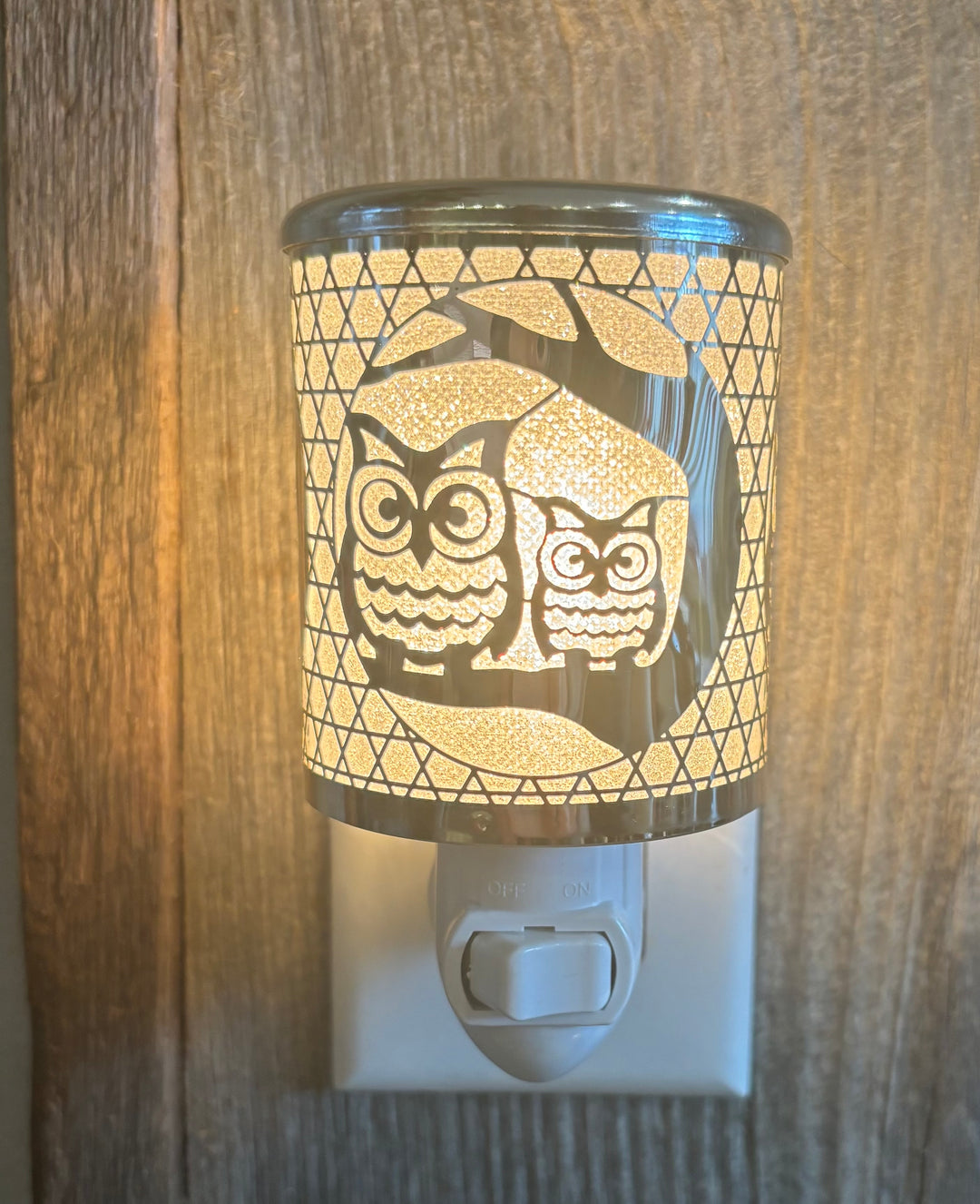 owl night light silver - hostess gift