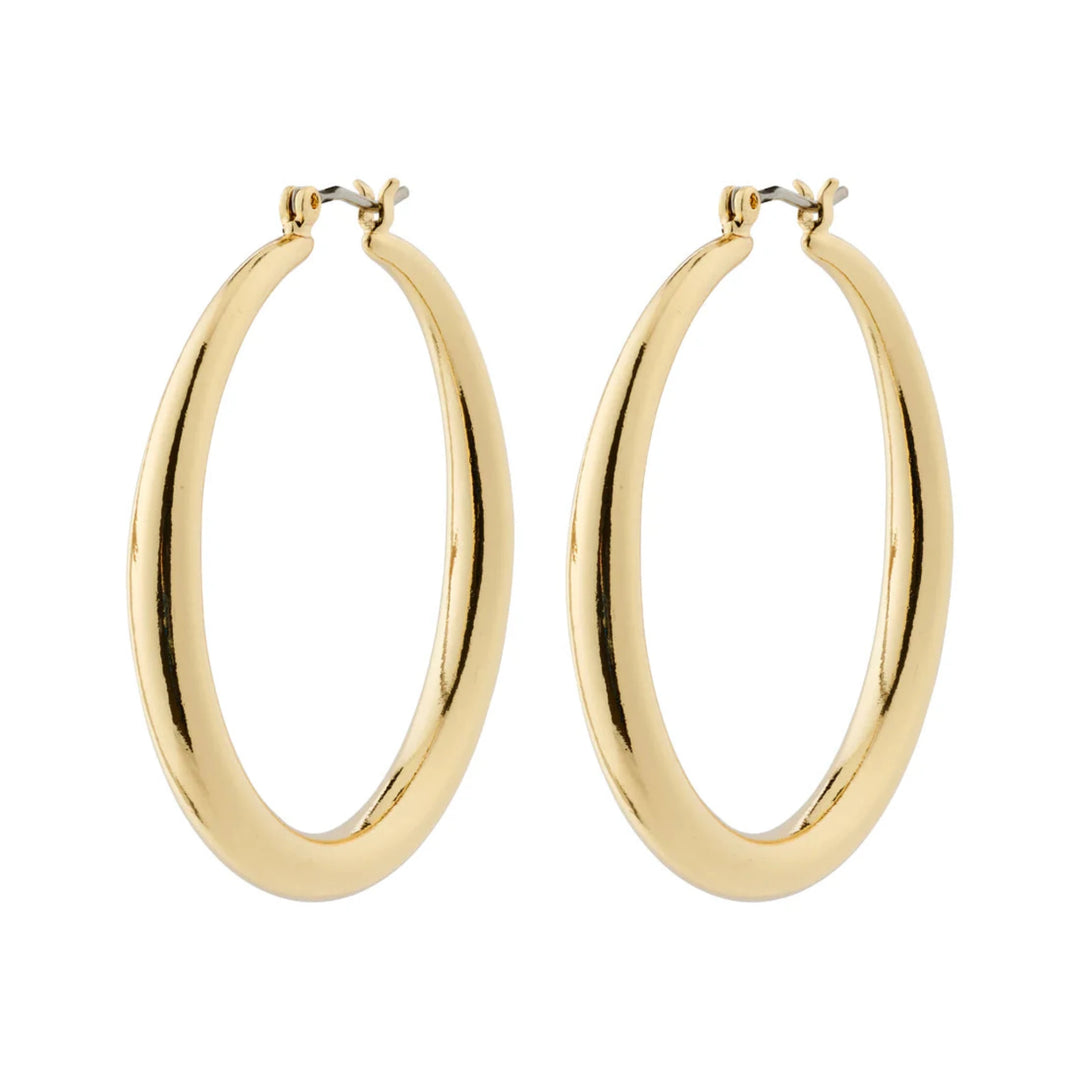 PRIYA Recycled Hoop Earrings Gold