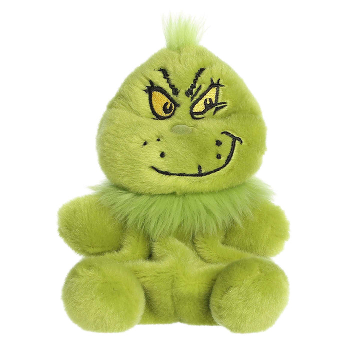 Palm Pals stuffy Grinch with smirk