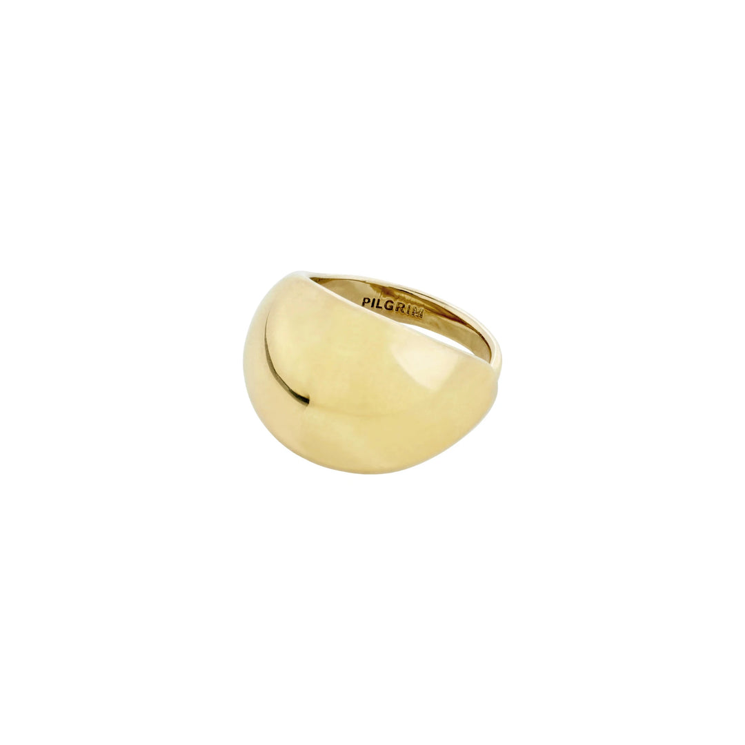 Pilgrim Jewelry ALEXANE Recycled Dome Statement Ring Gold-Plated