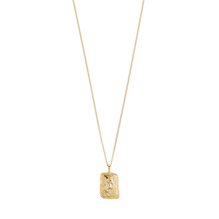 Pilgrim Jewelry ARIES Recycled Zodiac Sign Necklace  Gold Plated