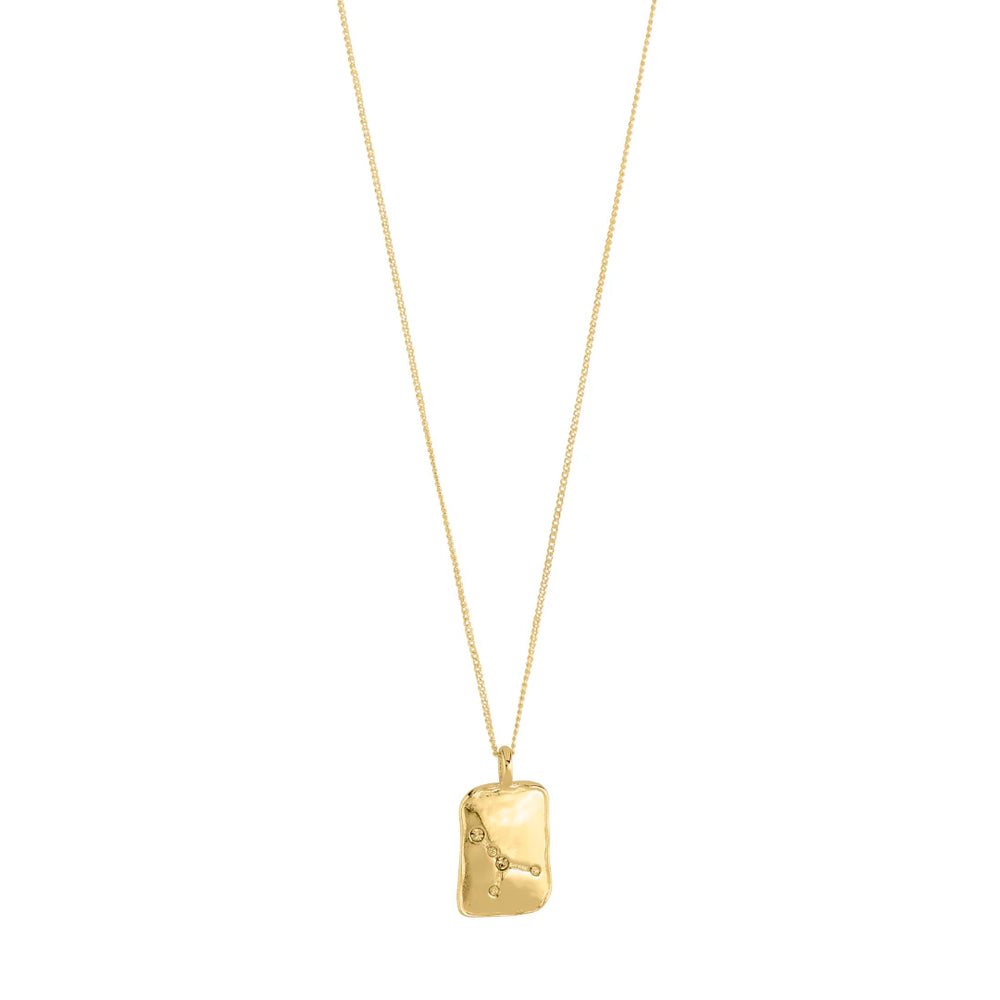Pilgrim Jewelry CANCER Recycled Zodiac Sign Necklace  Gold Plated