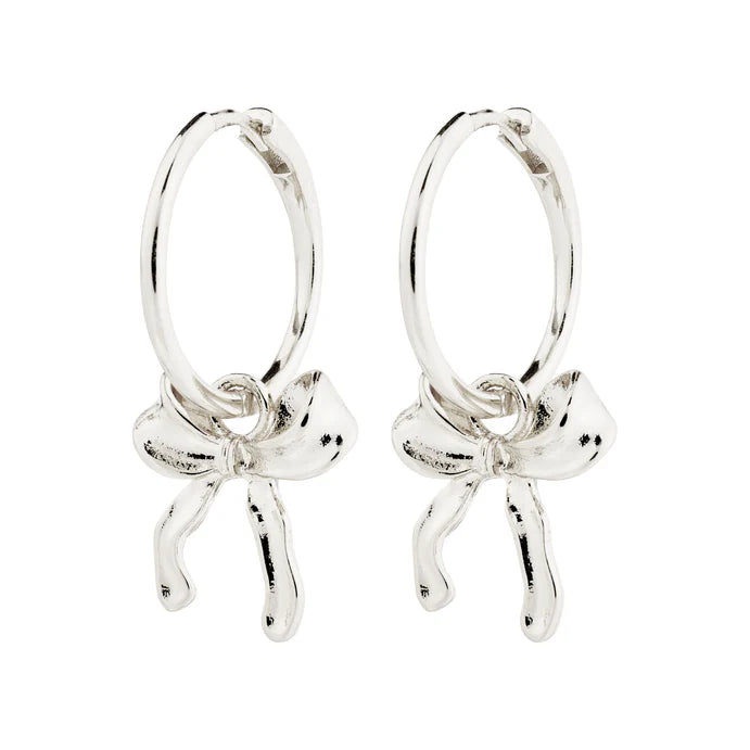 Pilgrim Jewelry CASSIAN Recycled Hoop Earrings Silver Plated