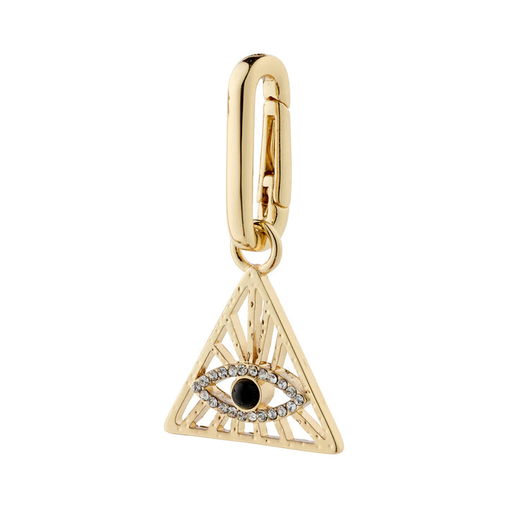 Pilgrim Jewelry CHARM Recycled Evil Eye Triangle Pendant Gold Plated