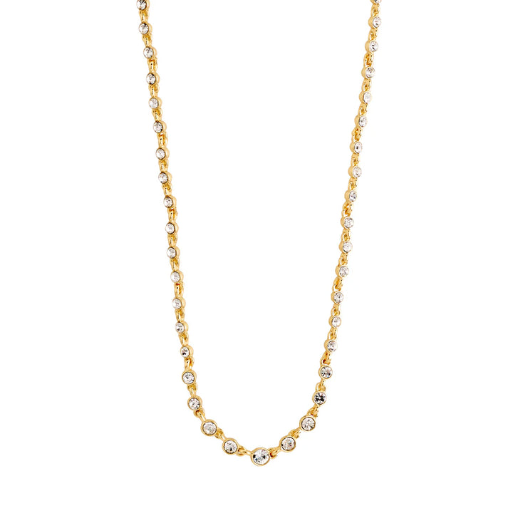 Pilgrim Jewelry IMOGENE Recycled Crystal Necklace  Gold Plated