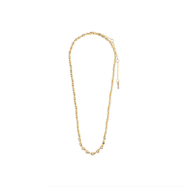 Pilgrim Jewelry IMOGENE Recycled Crystal Necklace  Gold Plated