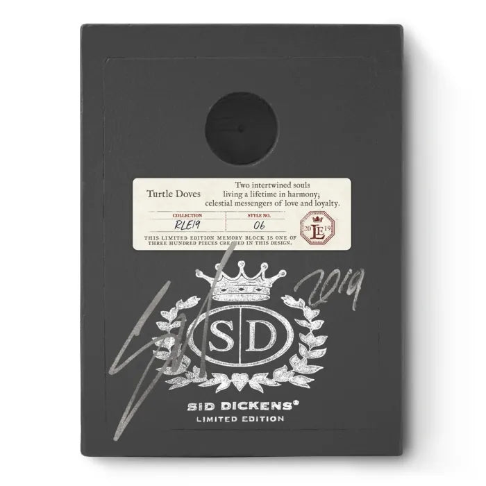 RLE 19-06- Turtle Doves RETIRED & SIGNED Sid Dickens Memory Block