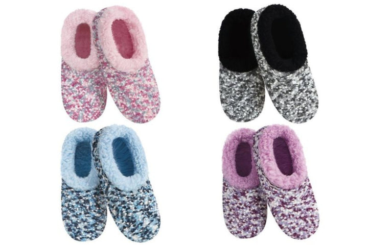 Women's No Skid Snoozie Slippers Popcorn Collection