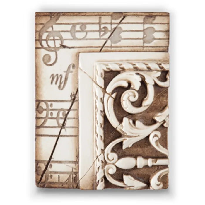 T 04 Music with Moulding RETIRED Sid Dickens Memory Block