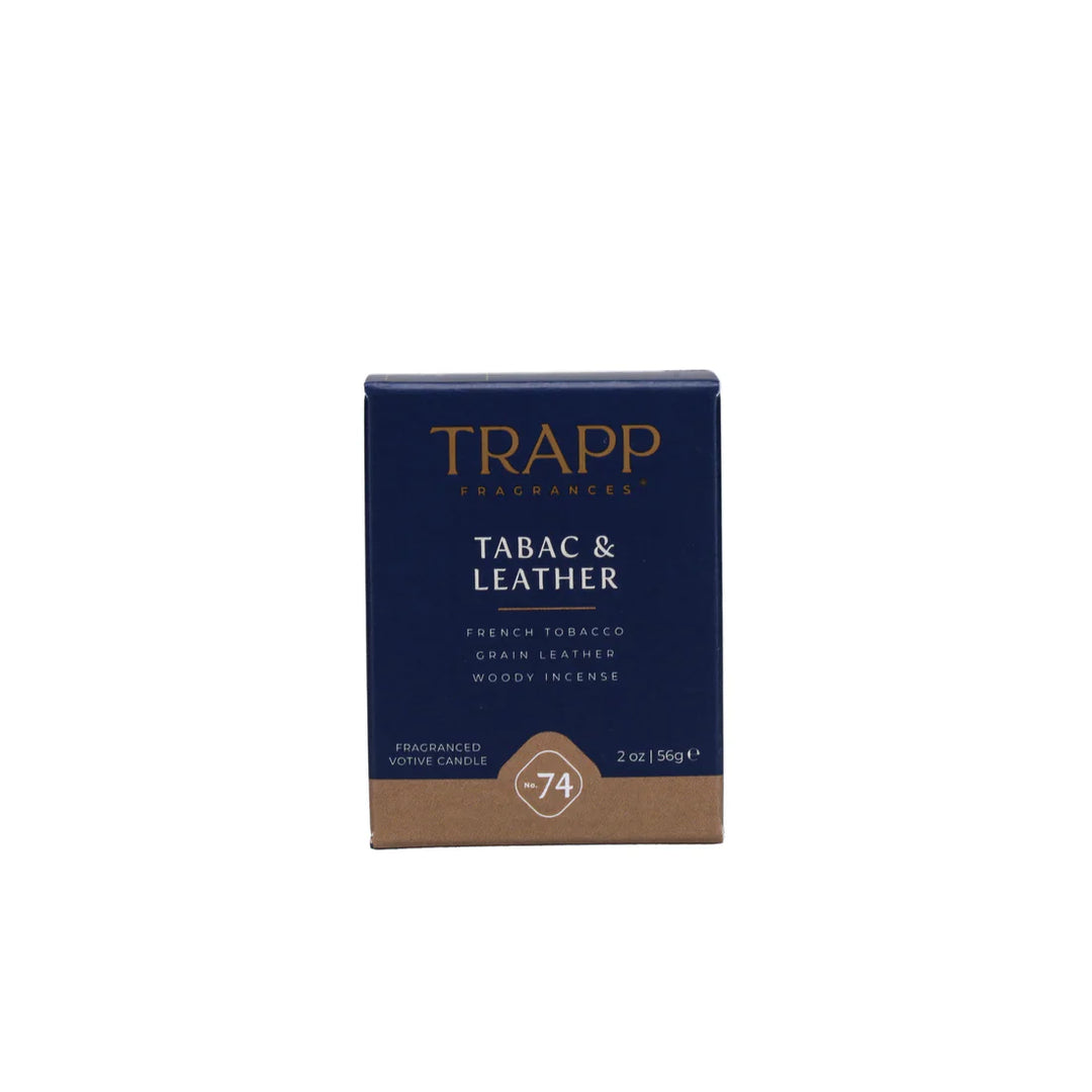 Trapp Fragrances 2oz Votive Candle - No. 74 Tabac & Leather