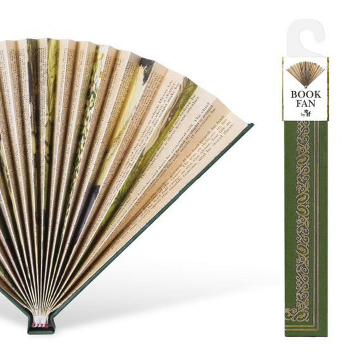 Vintage Book-Themed Hand Fan