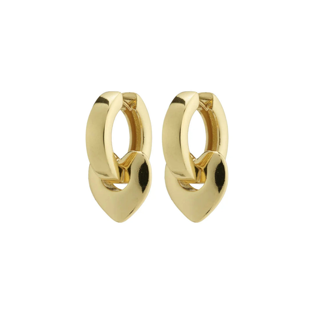 WAVE Recycled Chunky Hoops Gold