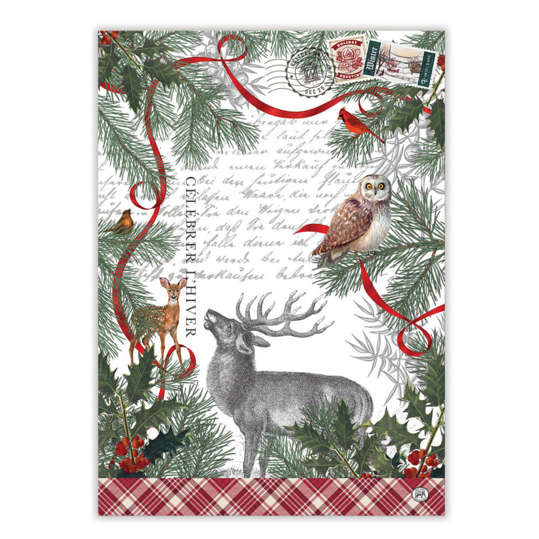 Michel Design Works Winter Woodland Kitchen Towel