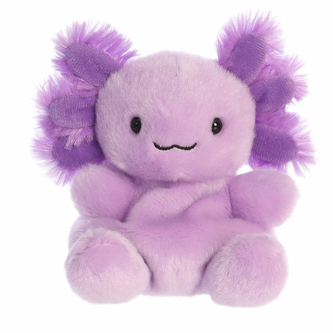 Purple plush toy with lion ears - Purple Axolotl Palm Pals