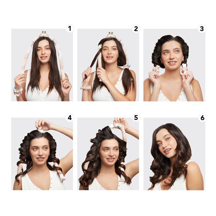 How to use Kitsch satin heatless curling set