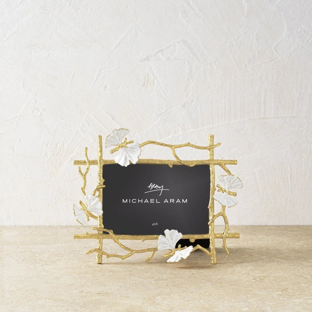 Michael Aram handcrafted butterfly ginkgo gold photo frame 4x6 for special moments