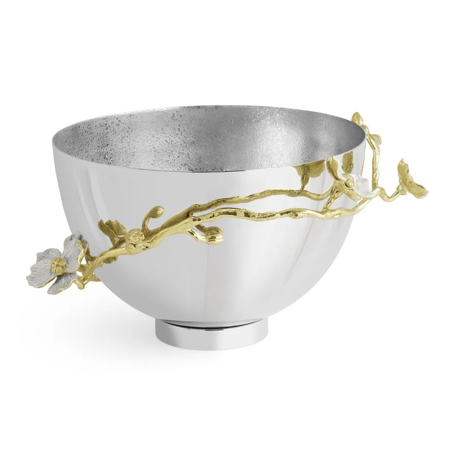 Michael Aram Orchid Bowl white enamel medium