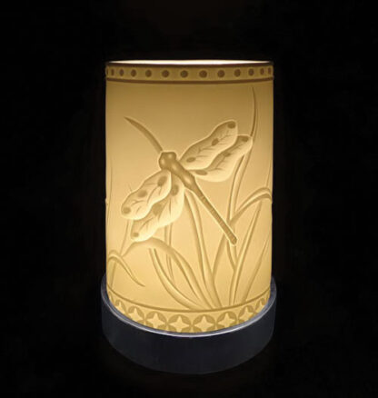 Porcelain Touch Sensor Lamp - Dragonfly